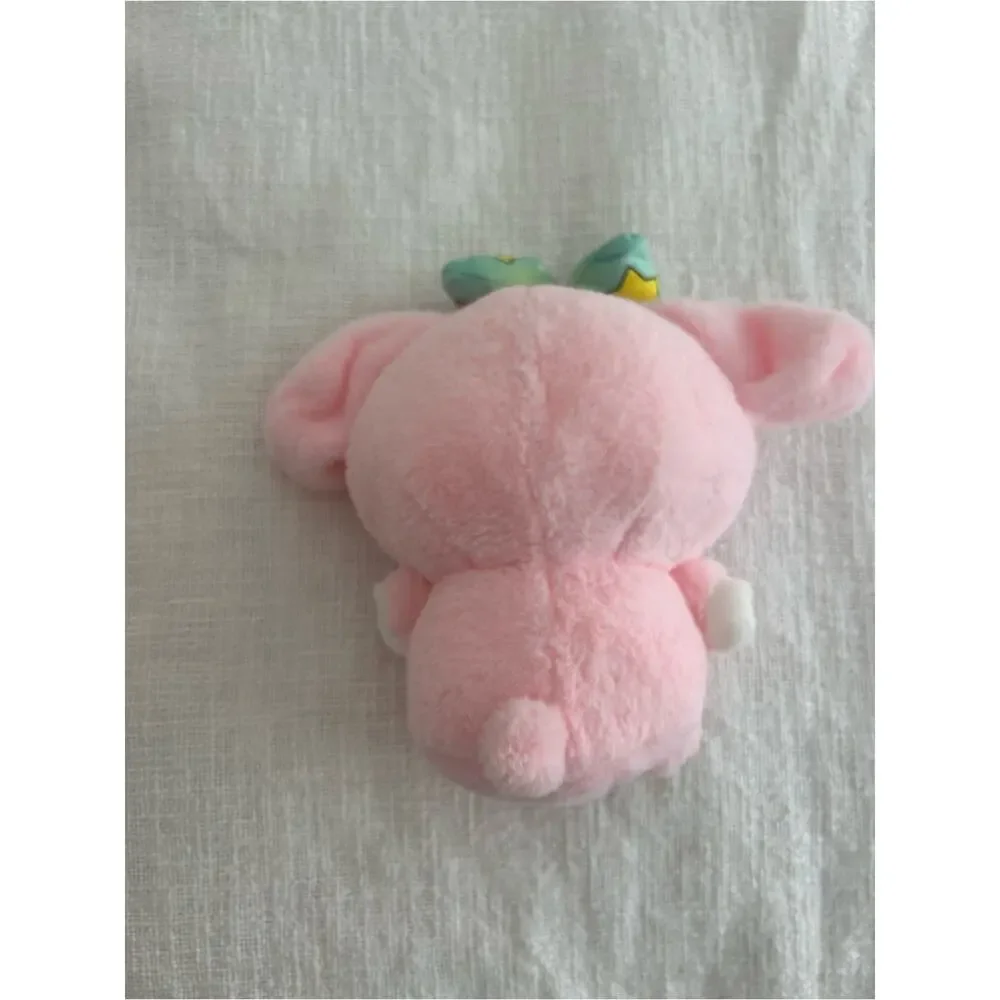 Sanrio My Melody Plush Pink Stuffed Animal 8” Moon Star Bow Kawaii Toy